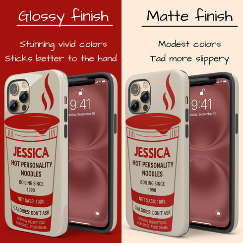 Personalized Funny Instant Noodles Cup iPhone Case